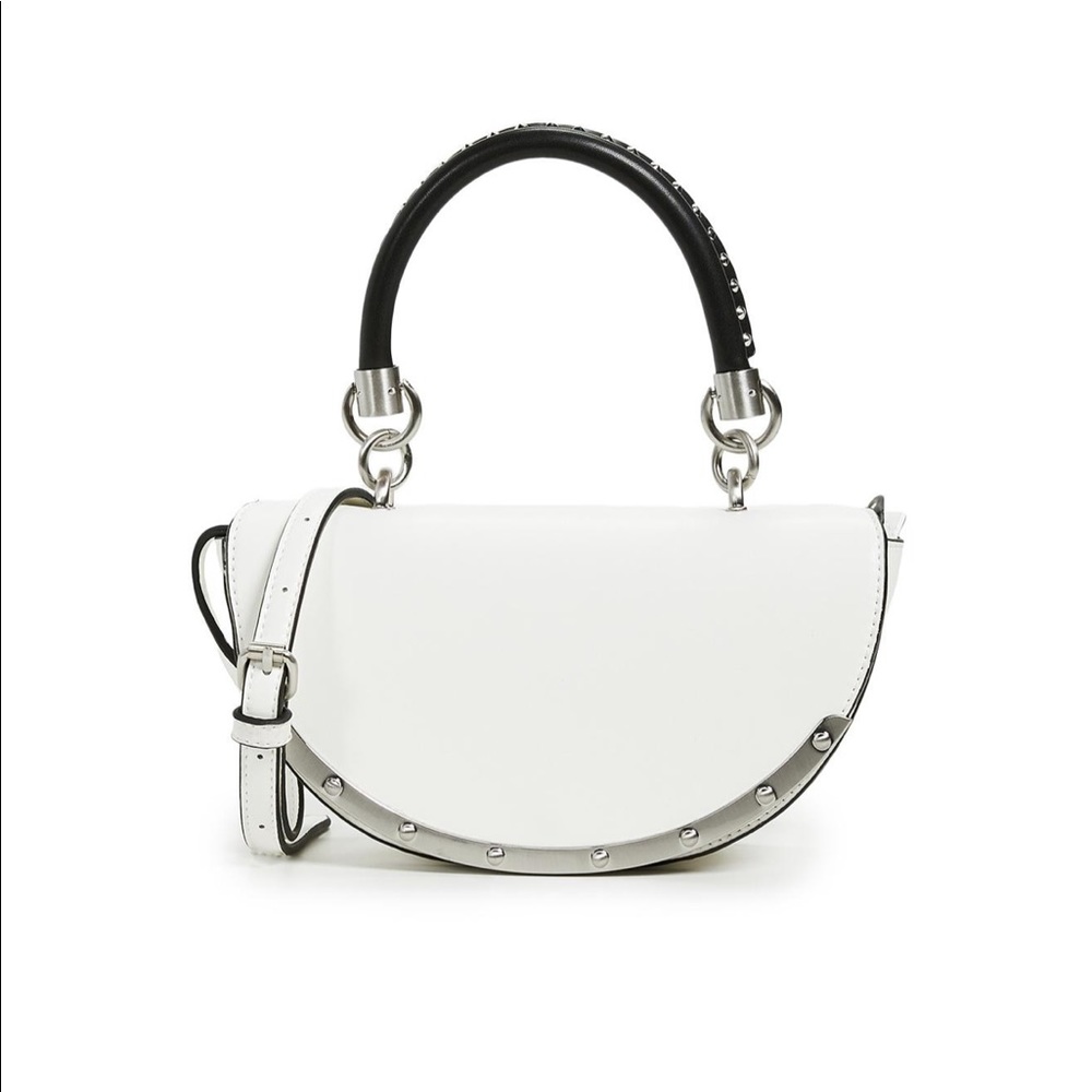 DINAH HALF MOON BAG IN WHITE